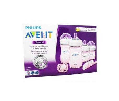 Avent Set de recién nacido gama natural rosa
