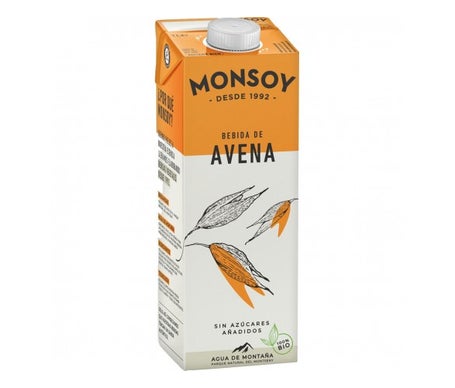 Monsoy Bebida Vegetal de Avena Sin Azúcar Bio 1000ml