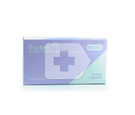 Lisutex guantes de nitrilo sin polvo talla grande 100uds