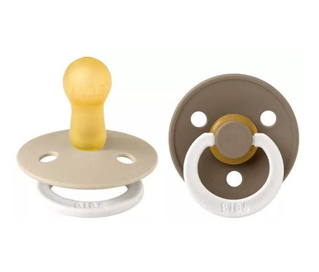 Bibs Chupetes Vanilla Glow & Dark Oak 2uds