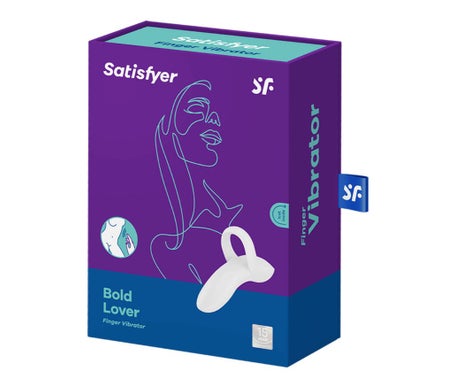 Satisfyer Bold Lover White Vibrator Thimble 1ud