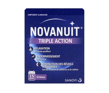 Sanofi Novanuit Triple Acción 30 comprimidos de Novanight | Natural Doctor