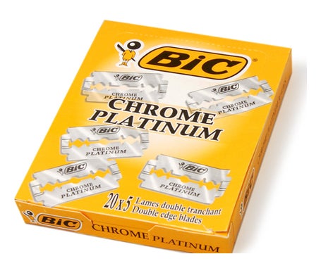 Bic Cuchillas de Afeitar Doble Hoja Chrome Platinum 100uds