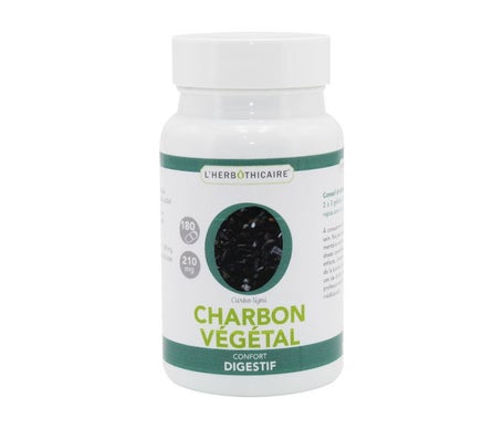 L'Herbothicaire Carbón Vegetal 210 mg 180 caps | Natural Doctor