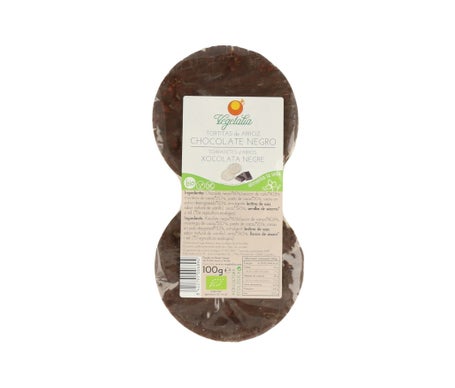 Vegetalia Tortitas de Arroz con Chocolate Negro Bio 100g | Natural Doctor