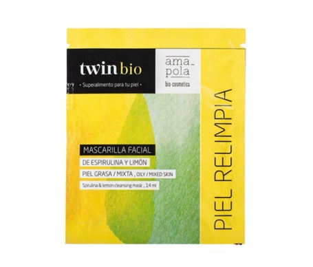 Amapola Biocosmetics Twin Bio Mascarilla Espirulina y Limón 14ml
