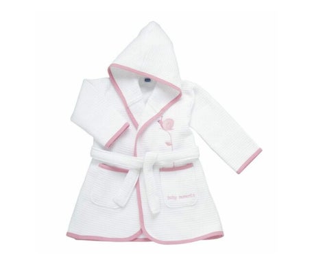 Chicco Pink Piquet Square Bathrobe 0m+ 1ud