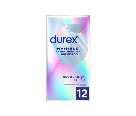 Durex Invisible Extra Lubricado Preservativos 12uds