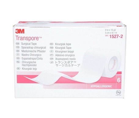 Transpore Rollo de Venda Transparente 25mmx5m