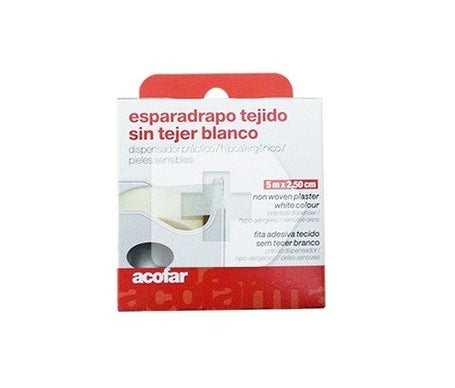 Acofar esparadrapo tejido sin tejer blanco 5x1,5cm 1ud