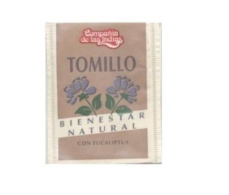 Compañía de las indias infusión tomillo + eucalipto 10uds