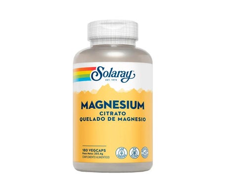 Solaray Magnesium Citrato Quelado de Magnesio 180caps