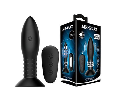 Mr. Play Plug Anal Inflable con Vibración y Rotación 1ud