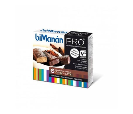 biManán® beFIT Proteína Barritas Chocolate 6uds