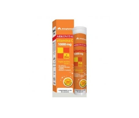 Arkovital vitamin C 1000mg + zinc 20 tabs.