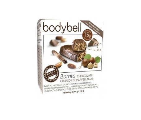 Bodybell Barritas Crunch Avellanas 5 Uni