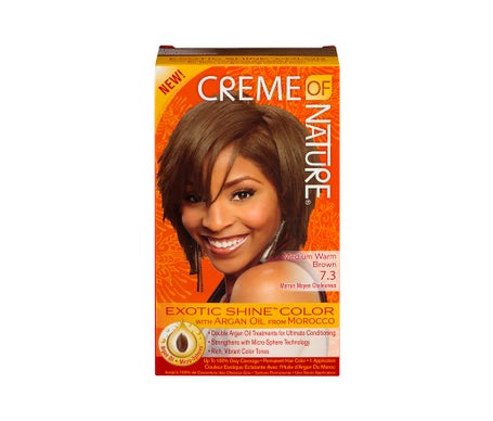 Creme Of Nature Exotic Shine Tinte Medium Warm Brown 7.3 1ud