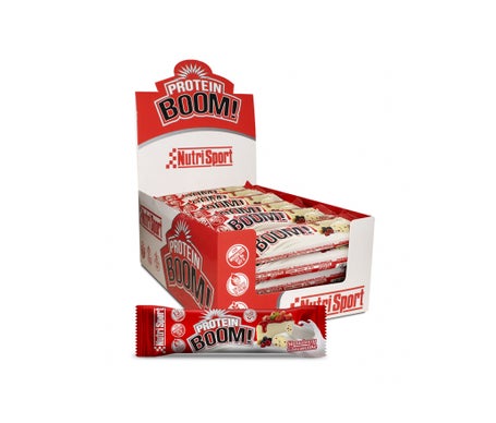 Nutrisport Protein Boom Barritas Fresa-Cheesecake 24uds