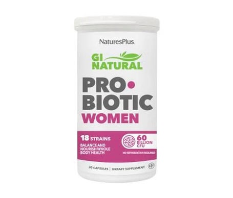 NaturesPlus GI Natural Probiotic Mujer 30caps