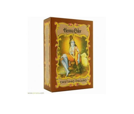 Radhe Shyam Henna Castaño Oscuro Prof Polvo 100gr