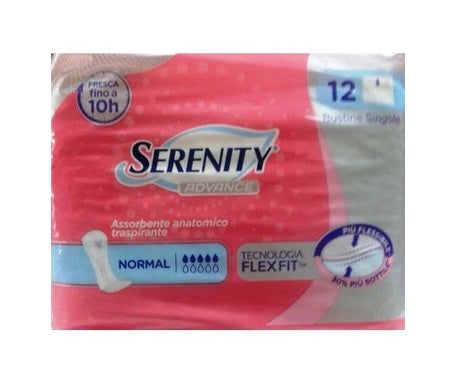 Serenity Advance Anatomical Pad Normal (12 pc.) - Productos para la incontinencia