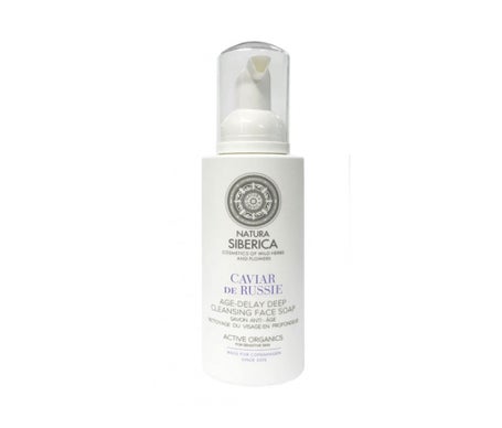 Natura Siberica Jab¢n facial limpieza profunda anti-age, caviar de rusia 175 ml