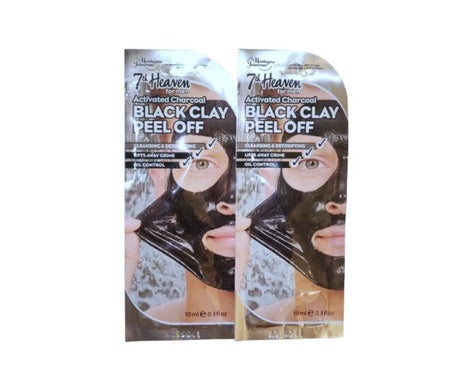 7th Heaven Men Black Clay Peel Off Mask 10ml
