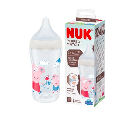Nuk Perfect Match Biberon Silicona Peppa Pig +3M 250 ml