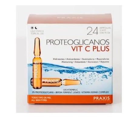 Praxis Proteoglicanos Vit C Plus 24 Ampollas