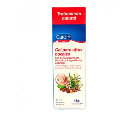 Care+ Gel Aftas Bucales Ácido Hialurónico 10ml