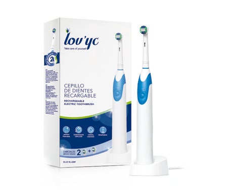 Lovyc Set Cepillo de Dientes Eléctrico Recargable + Cabezales 1ud