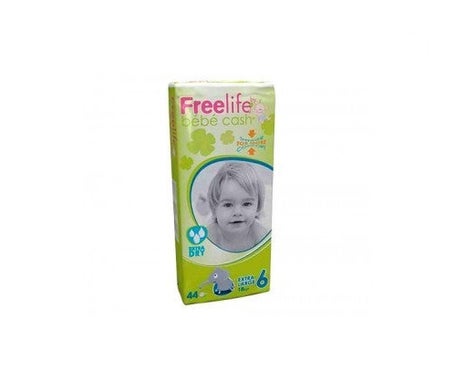 Freelife Cash 6 pañal bebé Extra Large +18kg 44uds