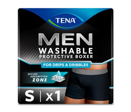 Tena Men Boxer Lavable Negro S 1ud