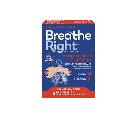 Breathe Right Tiras Nasales Extra Fuertes 8uds
