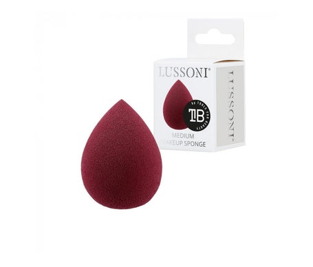 Lussoni Raindrop Makeup Sponge Medium Burgundy 1ud