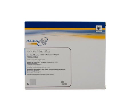 Aquacel AG Burn Apósitos 13x10cm 5uds