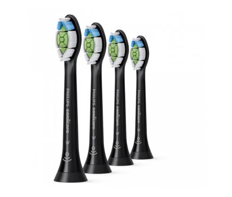 Philips Sonicare HX6064/11 Recambio Cepillo Dental Optimal White Negro 4uds