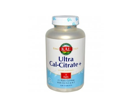 Kal Ultra Cal-citrate +K2 120comp