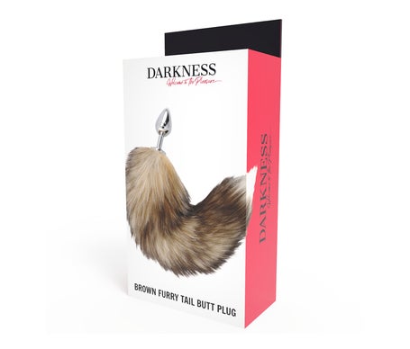 Darkness Bondage Plug Anal Plata con Cola 1ud