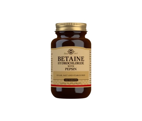 Solgar Betaína Clorhidrato con Pepsina 100comp | Natural Doctor