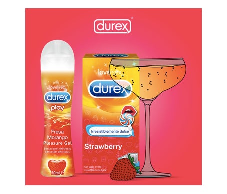Durex Lubricante Sabor Fresa 50ml
