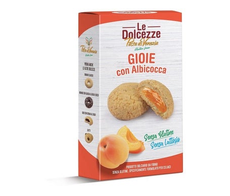 Le Dolcezze Pasta di Venezia Gioie Galletas Albaricoque Sin Gluten 180g