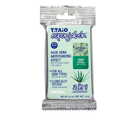 Esponjabón Esponja Jabón 2 en 1 Aloe Vera 120g