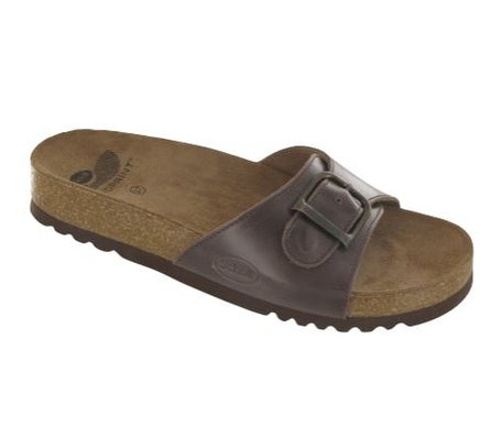 Scholl Akumal Mule Hombre Marrón Oscuro Talla 43 1 Par
