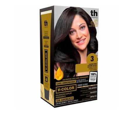 Th Pharma Vitalia Color nº 3 Castaño Oscuro Coloración Capilar Permanente Sin Amoníaco