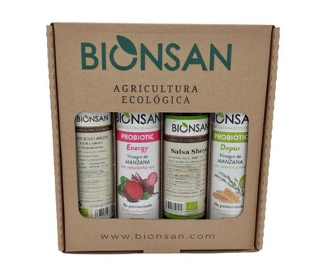 Bionsan Pack Aceites Vinagres y Salsa Shoyu Eco 4uds