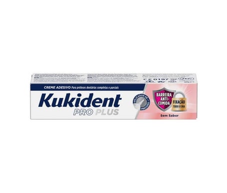 Kukident Pro Plus Barrera Anti-Comida sin Sabor 40gr