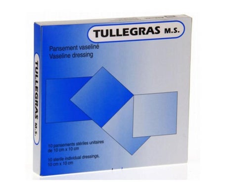 Tullegras MS Apósito de Vaselina Estéril 10x40cm 10uds