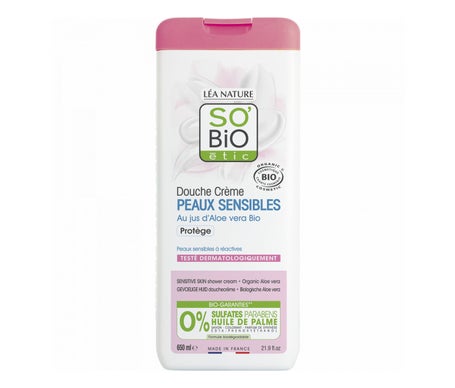 So Bio Etic Aloe Vera Protective Sensitive Skin Shower Gel 650ml