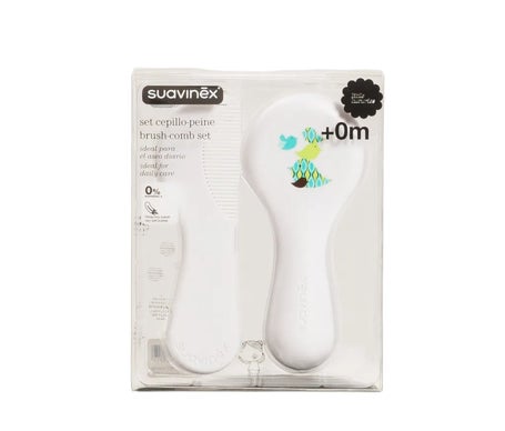 Suavinex Pack Cepillo + Peine Infantil Hygge Blanco